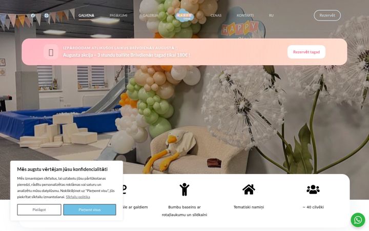 Screenshot of happycloud.lv