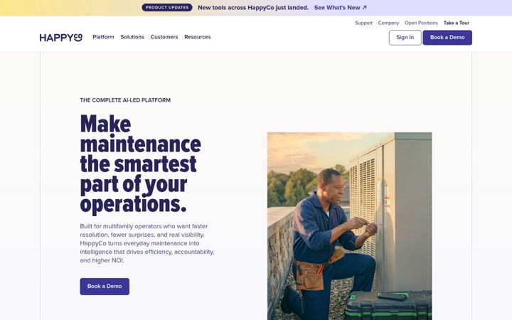 Screenshot of happyco.com