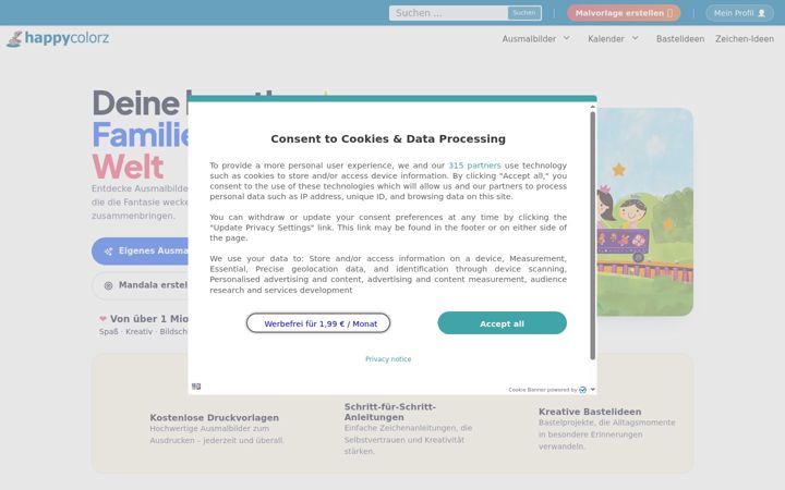 Screenshot of happycolorz.de