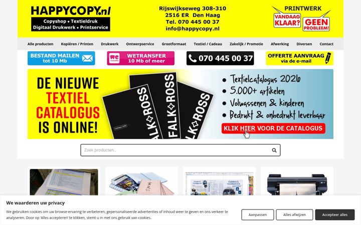 Screenshot of happycopy.nl