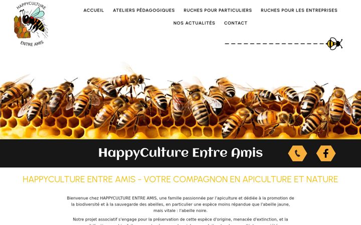 Screenshot of happycultureentreamis.fr