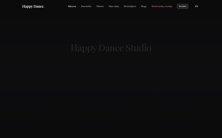 Screenshot of happydance.lv