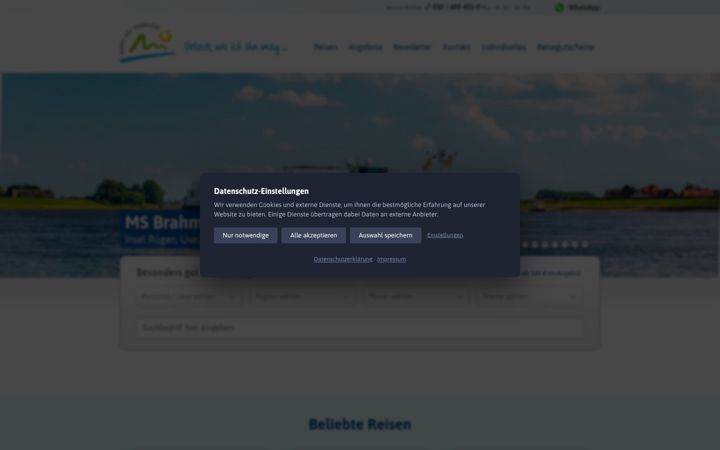 Screenshot of happydaytouristik.de