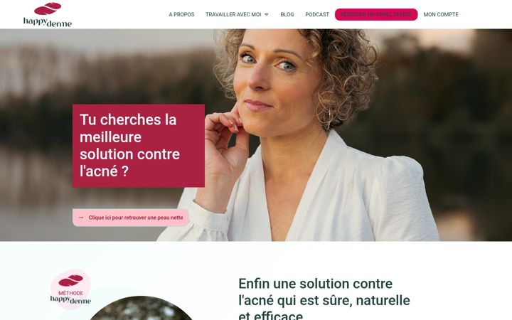 Screenshot of happydermes.com