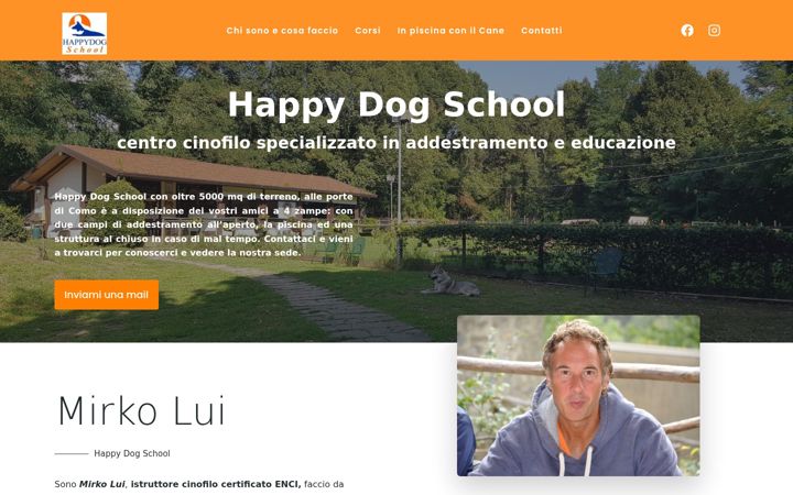 Screenshot of happydogschool.it