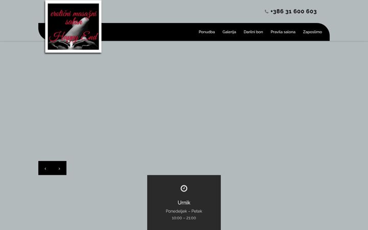 Screenshot of happyend.si