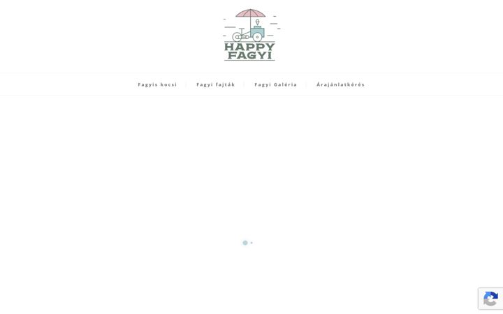 Screenshot of happyfagyi.hu