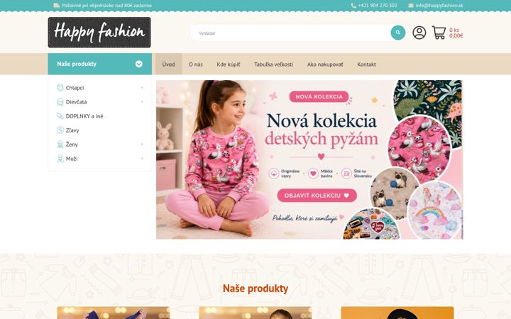 Screenshot of happyfashion.sk