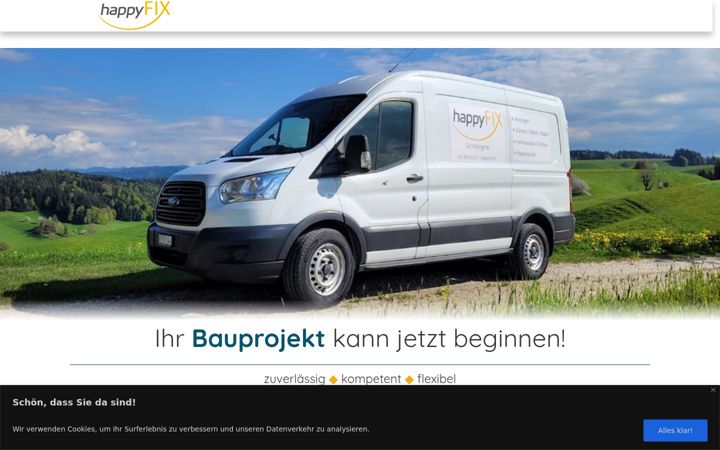 Screenshot of happyfix.ch