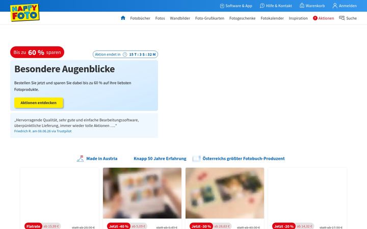 Screenshot of happyfoto.at