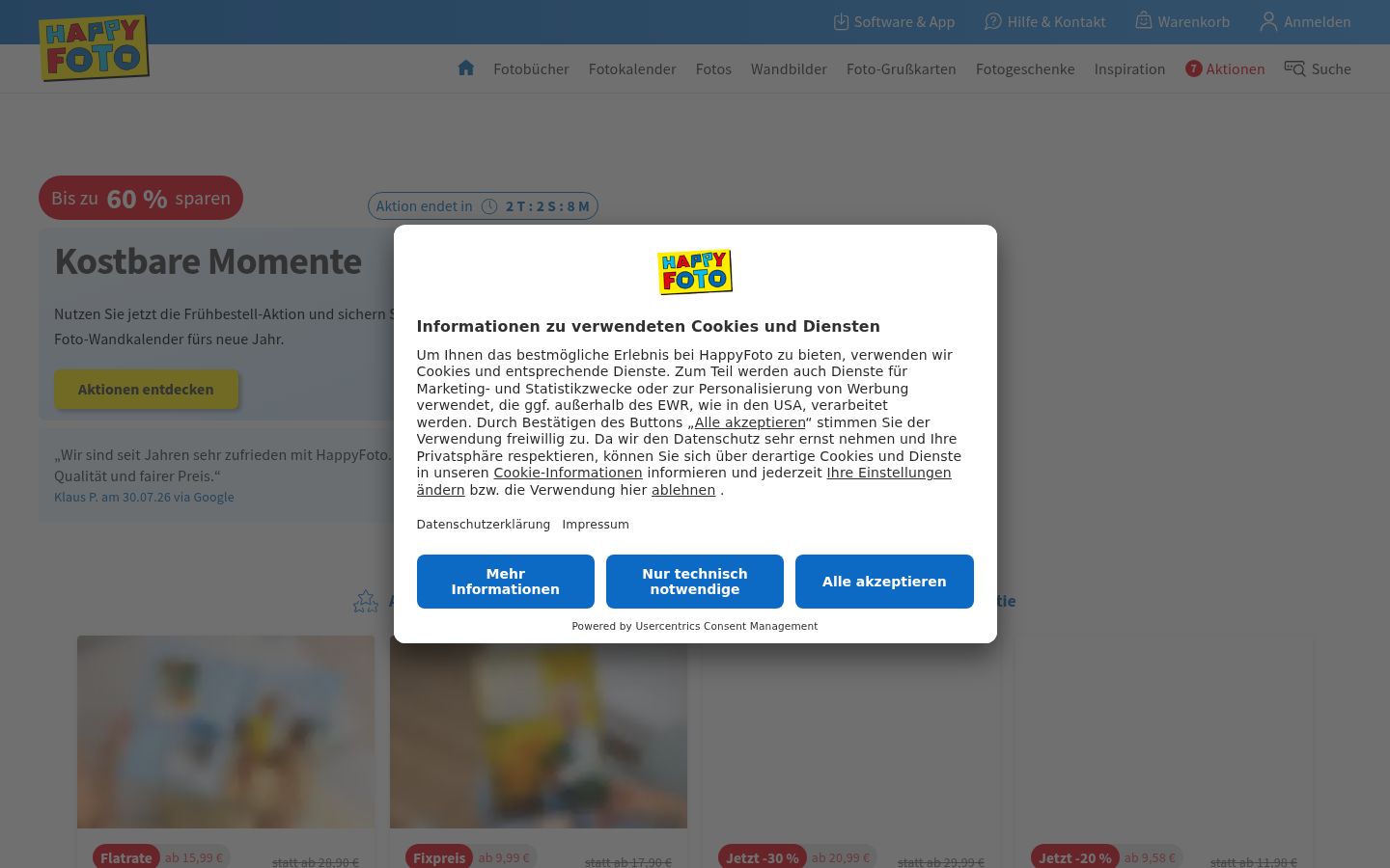 Captură de ecran a bannerului de consimțământ afișat înainte de orice interacțiune