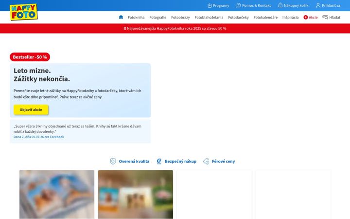 Screenshot of happyfoto.sk