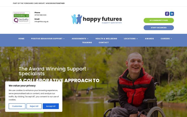 Screenshot of happyfutures.net