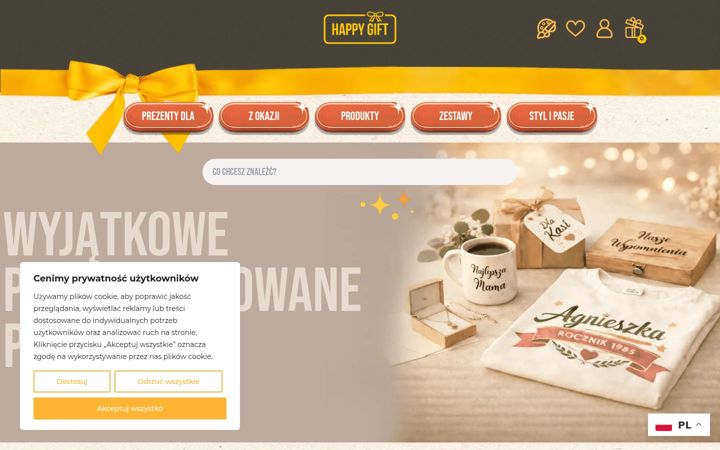 Screenshot of happygift.pl