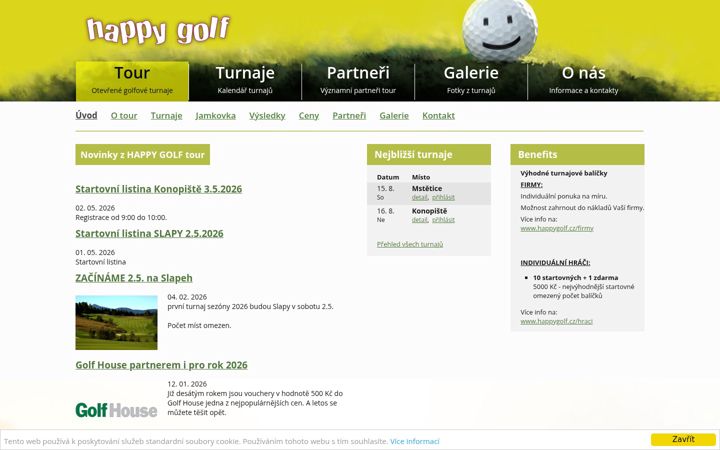 Screenshot of happygolf.sk