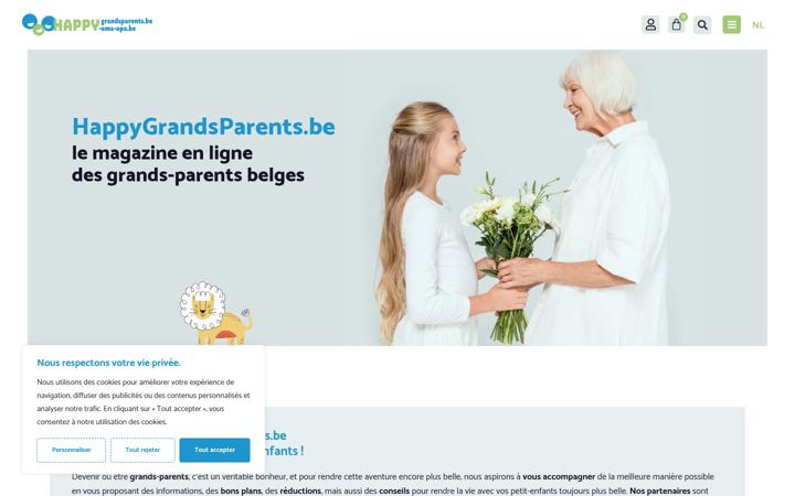 Screenshot of happygrandsparents.be