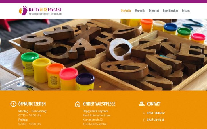 Posnetek zaslona happykids-daycare.de