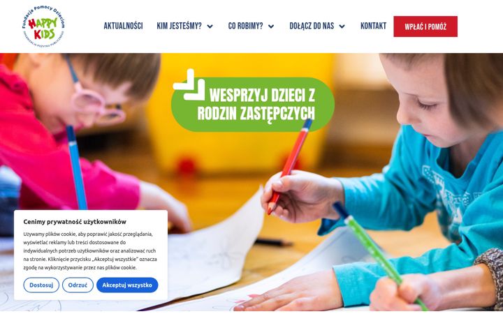 Screenshot of happykids.org.pl