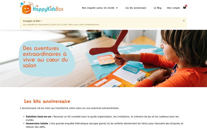 Screenshot of happykidsbox.com