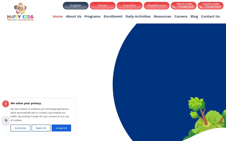 Screenshot of happykidspreschool.org