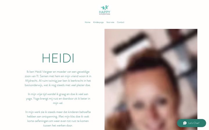 Screenshot of happykinderyoga.nl