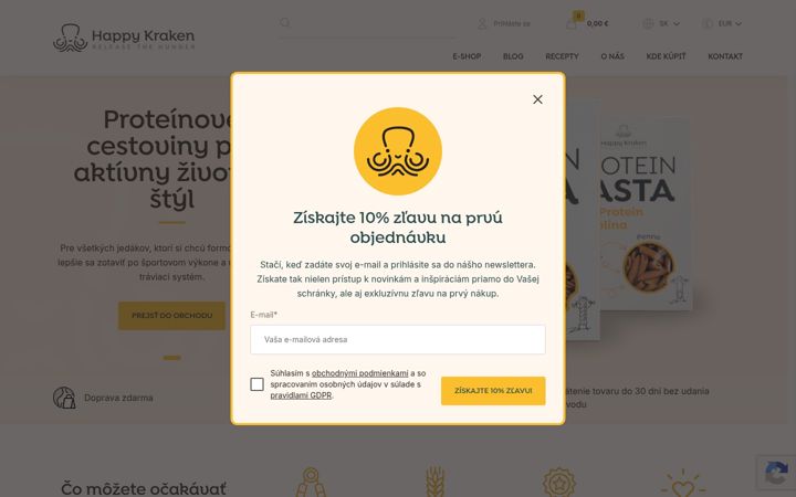 Екранна снимка на happykraken.eu
