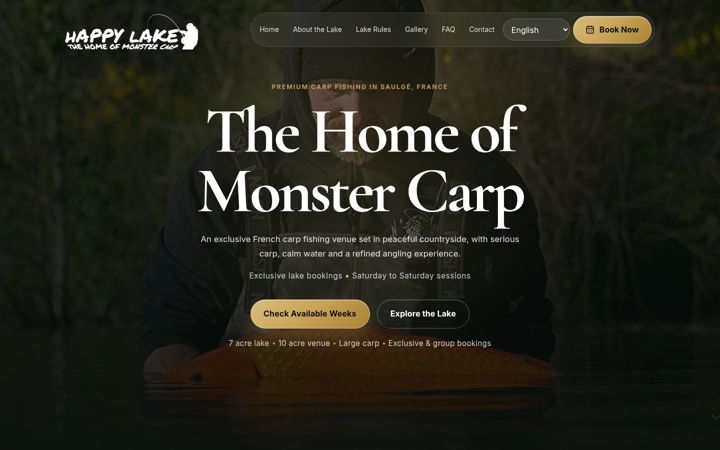 Screenshot of happylake.co.uk