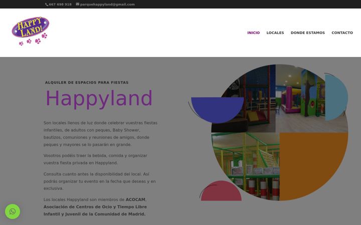 Screenshot of happyland.es