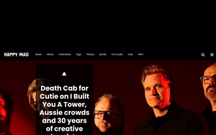Screenshot of happymag.tv