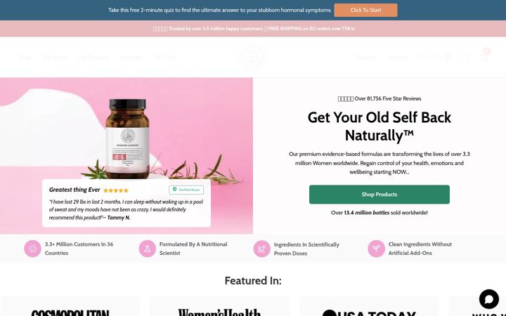 Screenshot of happymammoth.com
