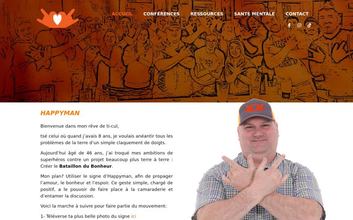 Screenshot of happyman.biz