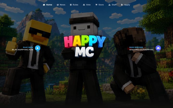 Screenshot of happymc.fun