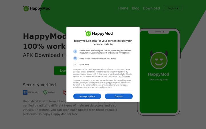 Screenshot of happymod.ph