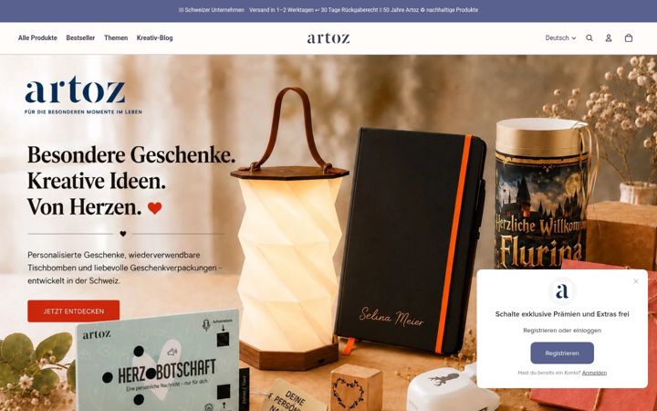 Screenshot of happymoment.ch