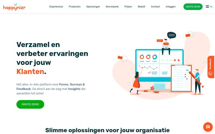 Screenshot of happynizr.com