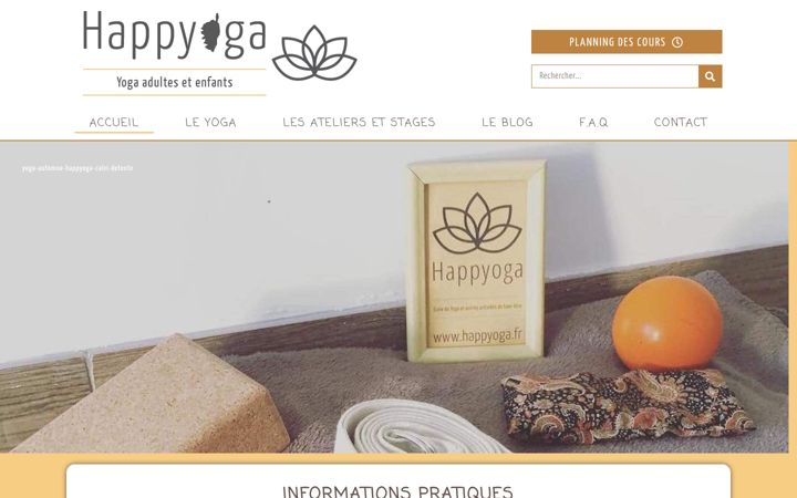 Screenshot of happyoga.fr