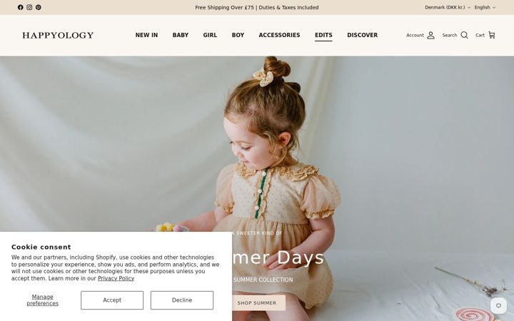 Screenshot of happyology.co.uk