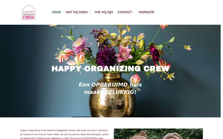 Screenshot of happyorganizingcrew.nl
