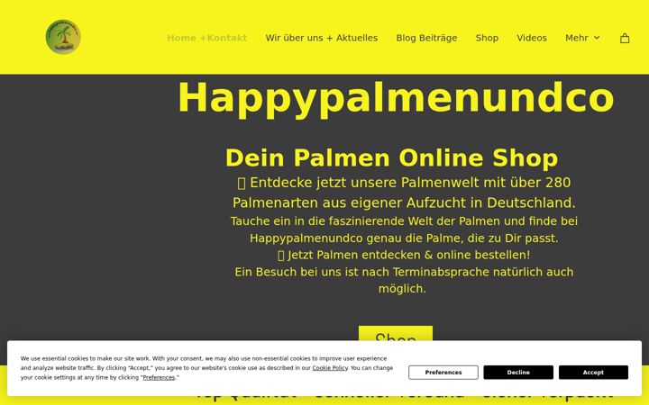 Screenshot of happypalmenundco.com
