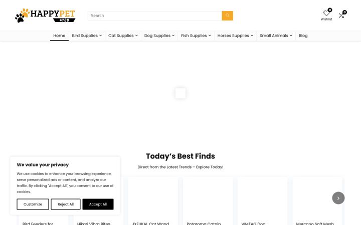 Screenshot of happypet4you.com