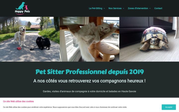 Screenshot of happypets74.fr
