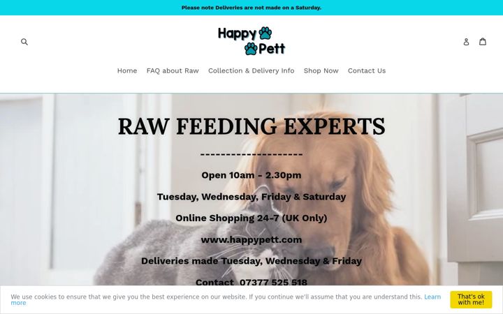 Screenshot of happypett.com