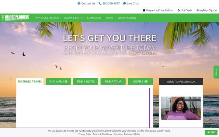 Screenshot of happyplace2travel.org