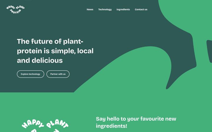 Screenshot of happyplantprotein.com