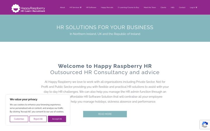 Screenshot of happyraspberry.com
