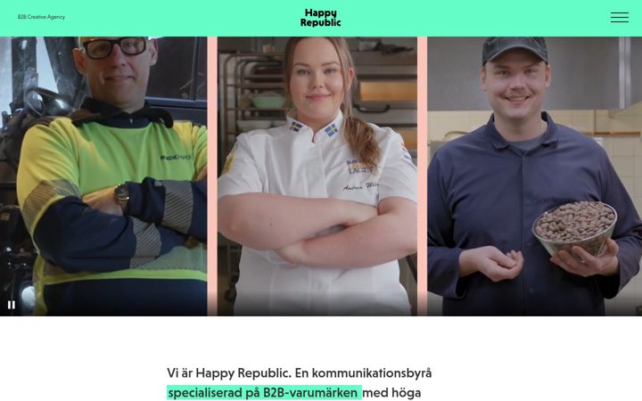 Screenshot of happyrepublic.se