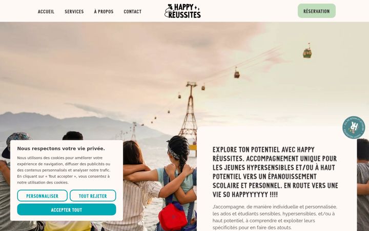 Screenshot of happyreussites.com
