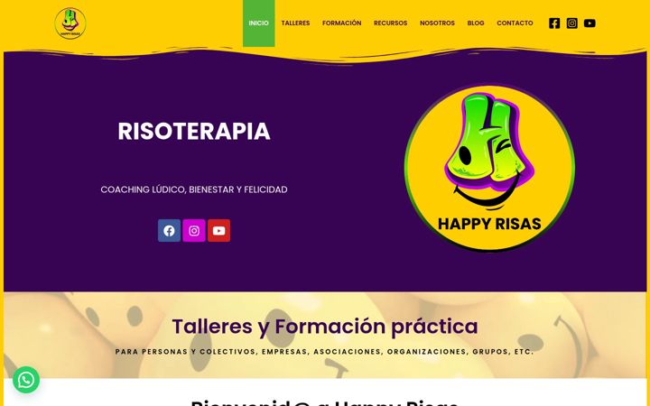 Screenshot of happyrisas.com.es