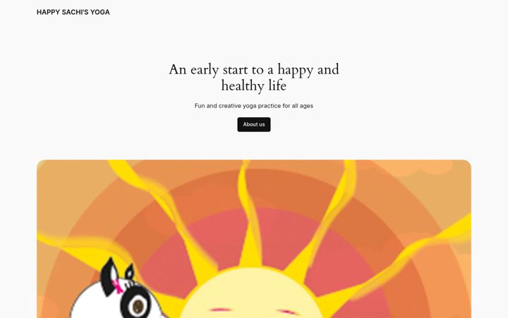 Screenshot of happysachi.com