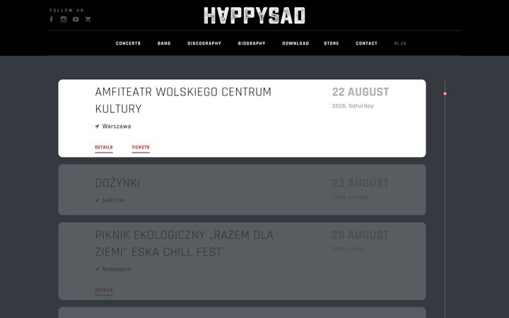 Screenshot of happysad.art.pl